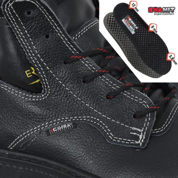 COFRA ELECTRICAL BIZ BOOTS - BLACK SOLE DETAILS - ERGASIA STORES