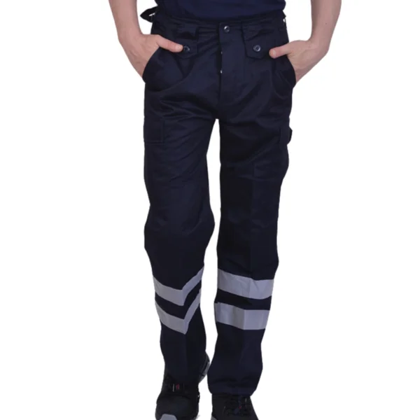 ERGO 52210690 MILITARY BLUE WORK TROUSER DETAIL - ERGASIA STORES