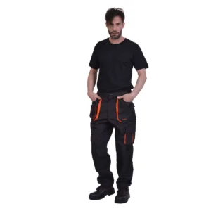 ERGO CANVAS WORK TROUSER 5221090 - GREY WITH ORANGE DETAILS - ERGASIA STORES