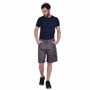 ERGOSAFETY BERMUDA SHORTS 5222800 - GREY - ERGASIA STORES (1)