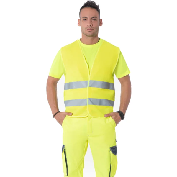 AXON HIGH VISIBILITY VEST 412104 - YELLOW MODEL - ERGASIA STORES