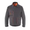 AXON JACKET TOP - DARK GREY ORANGE - ERGASIA STORES