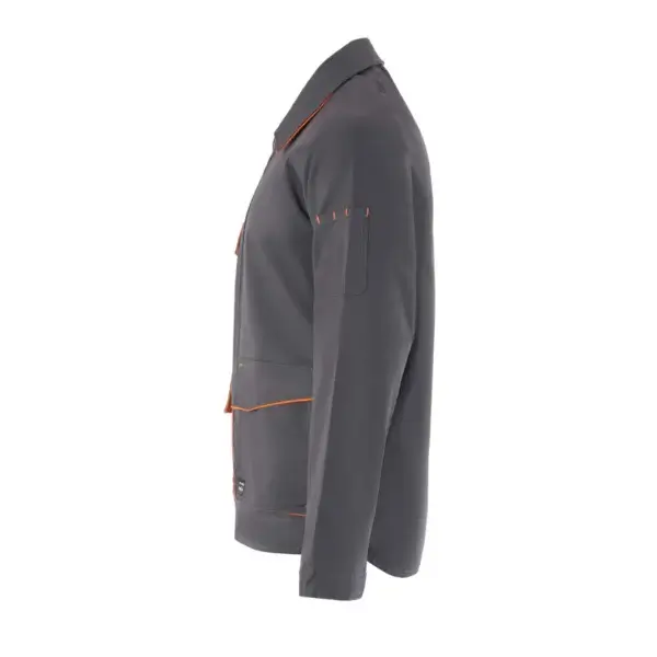 AXON JACKET TOP - DARK GREY ORANGE SIDE - ERGASIA STORES