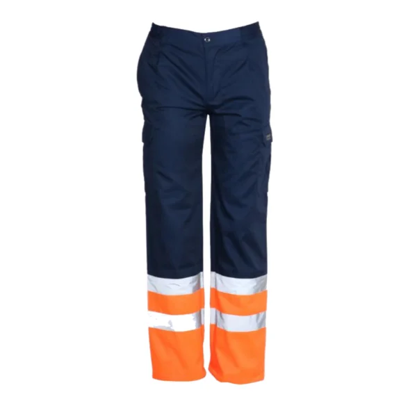 HIGH VISION FAGEO TROUSER 00621 - BLUE ORANGE - ERGASIA STORES (1)