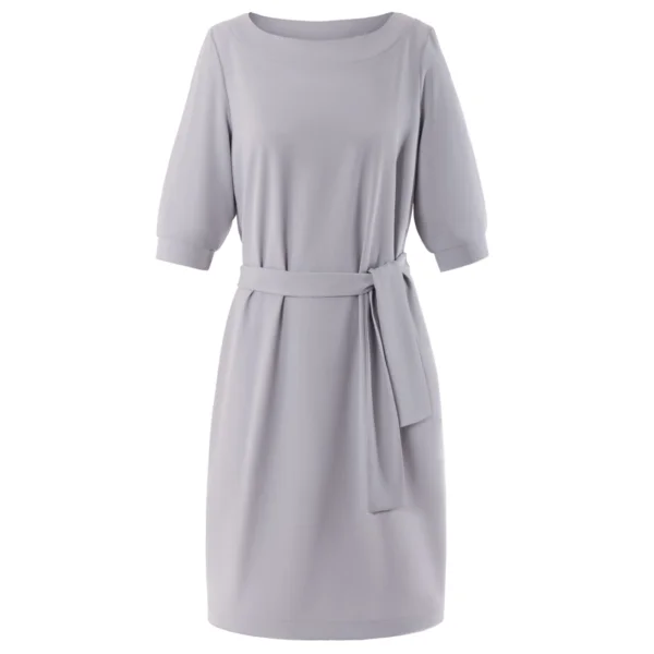 AXON AMELIE DRESS - GREY - ERGASIA STORES