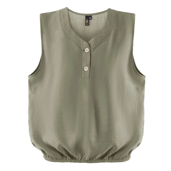 AXON CALI SUMMER BLOUSE - OLIVE GREEN - ERGASIA STORES