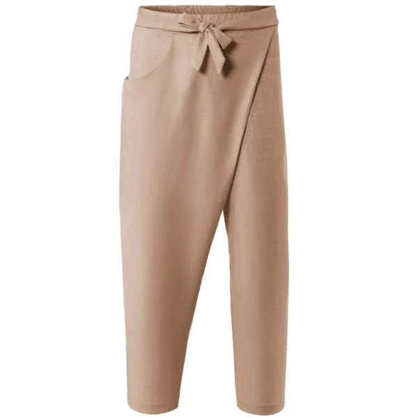 AXON HAREM SUMMER TROUSER - CAMEL - ERGASIA STORES