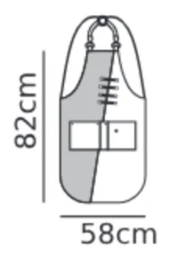 AXON HENDRIX APRON - SIZE DIMENTIONS - ERGASIA STORES