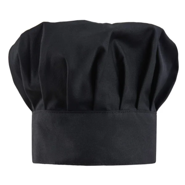 AXON RUFFLE CHEFS HAT - BLACK - ERGASIA STORES