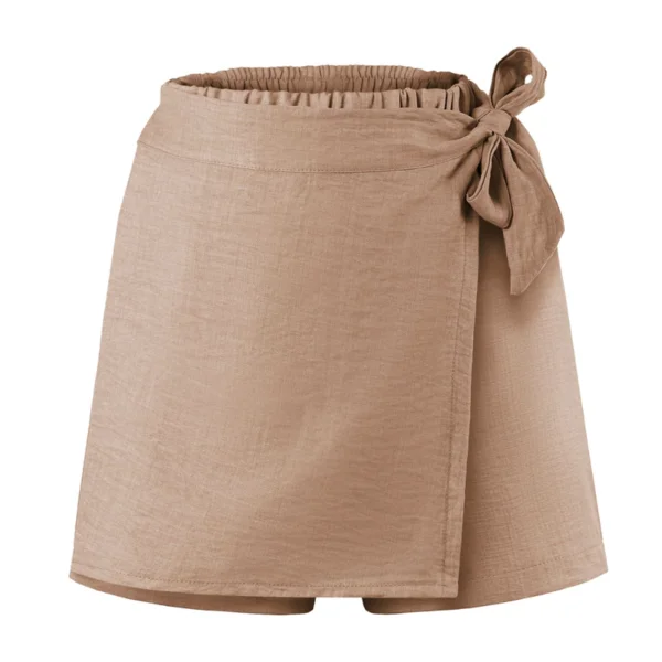 AXON SHARA SUMMER SHORTS - CAMEL - ERGASIA STORES