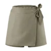 AXON SHARA SUMMER SHORTS - OLIVE GREEN - ERGASIA STORES